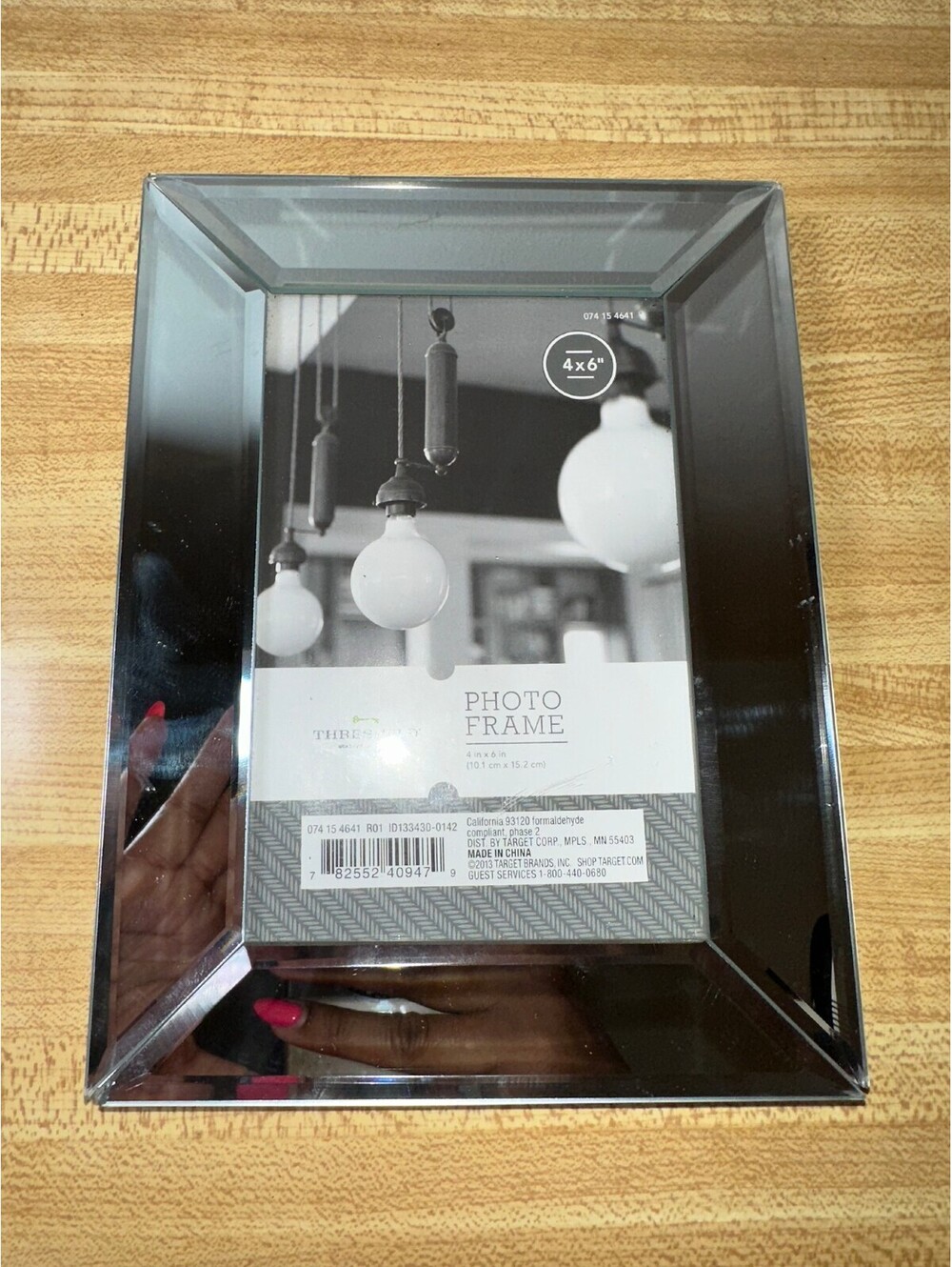 Target Silver Mirror 4x6 Photo Frame NWT